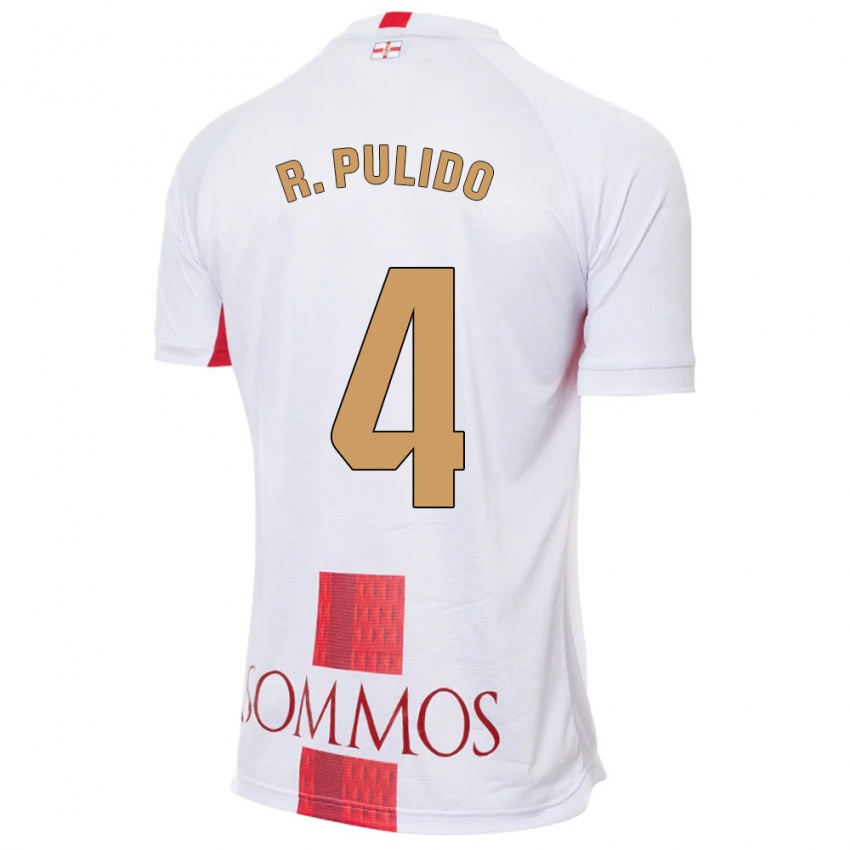 Kinder Rubén Pulido #4 Weiß Auswärtstrikot Trikot 2023/24 T-Shirt Österreich