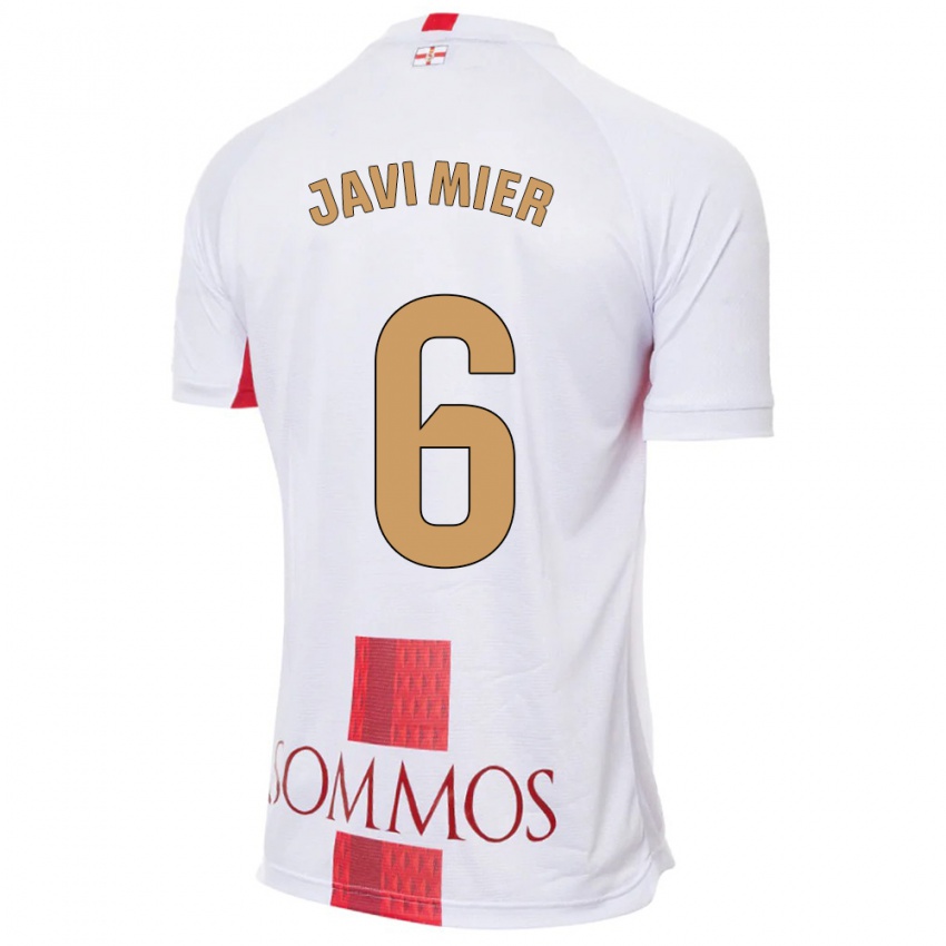 Kinder Javi Mier #6 Weiß Auswärtstrikot Trikot 2023/24 T-Shirt Österreich