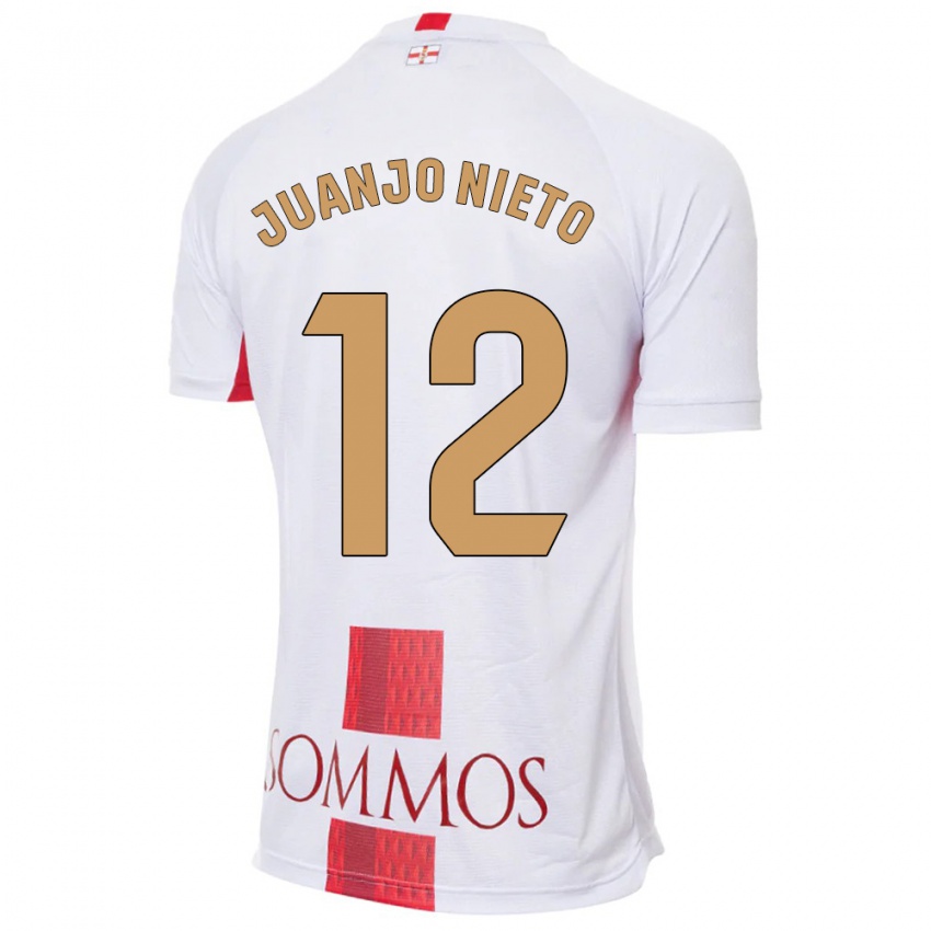 Kinder Juanjo Nieto #12 Weiß Auswärtstrikot Trikot 2023/24 T-Shirt Österreich