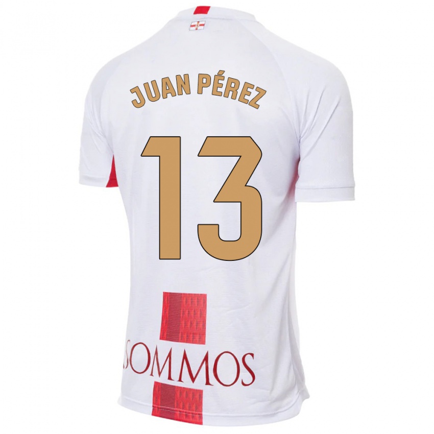 Kinder Juan Pérez #13 Weiß Auswärtstrikot Trikot 2023/24 T-Shirt Österreich