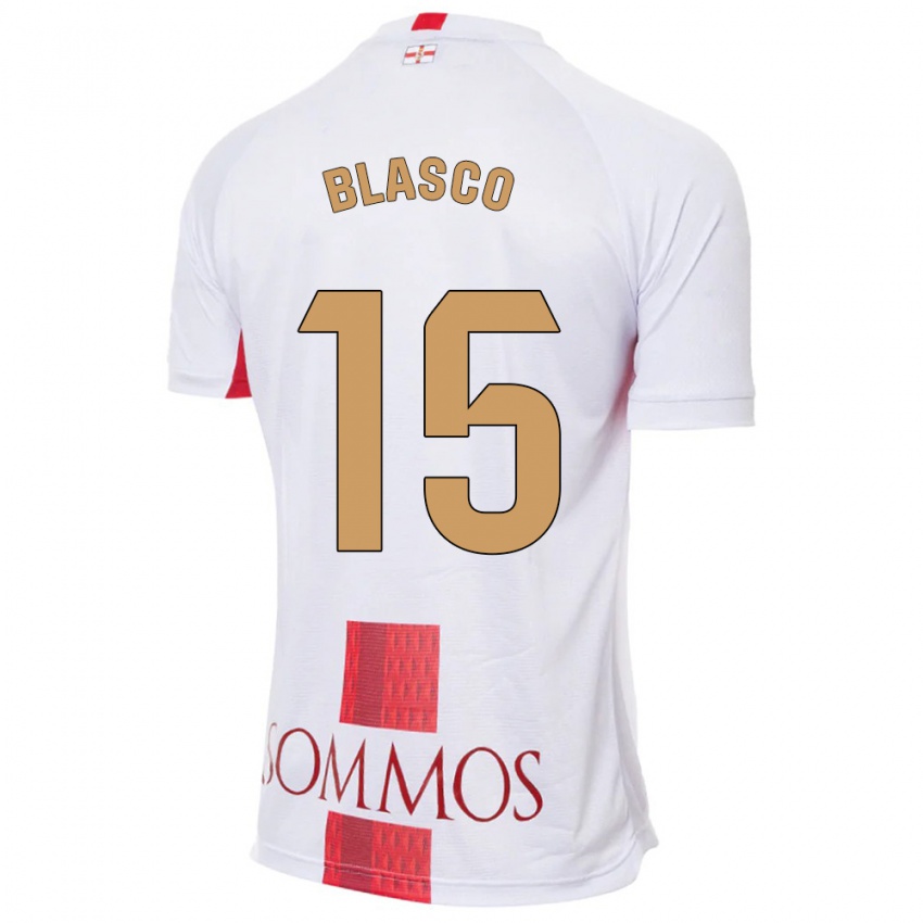 Kinder Jérémy Blasco #15 Weiß Auswärtstrikot Trikot 2023/24 T-Shirt Österreich