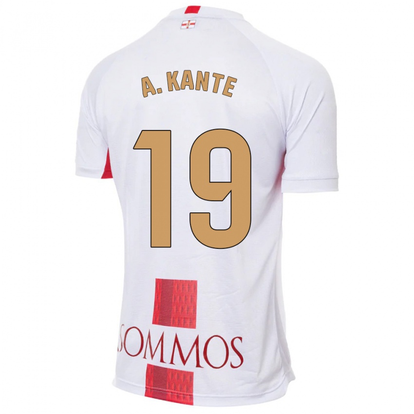 Kinder Abou Kanté #19 Weiß Auswärtstrikot Trikot 2023/24 T-Shirt Österreich