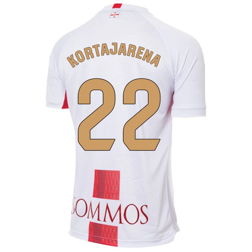 Kinder Iker Kortajarena #22 Weiß Auswärtstrikot Trikot 2023/24 T-Shirt Österreich