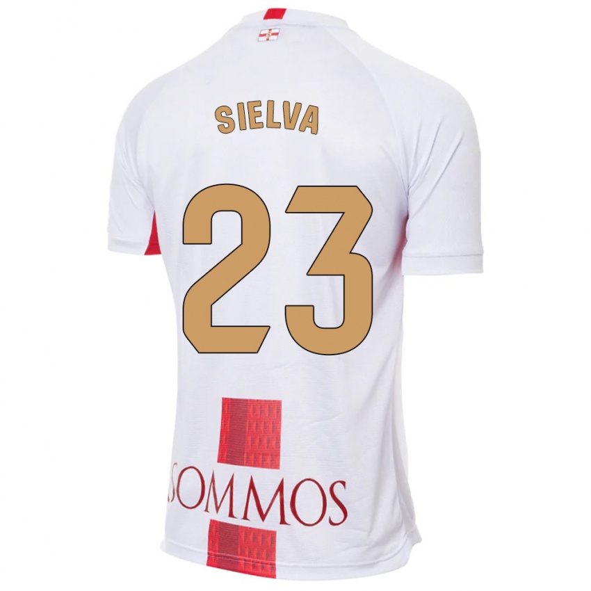 Kinder Óscar Sielva #23 Weiß Auswärtstrikot Trikot 2023/24 T-Shirt Österreich