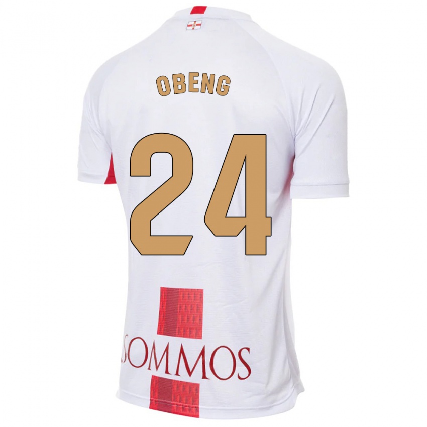 Kinder Samuel Obeng #24 Weiß Auswärtstrikot Trikot 2023/24 T-Shirt Österreich