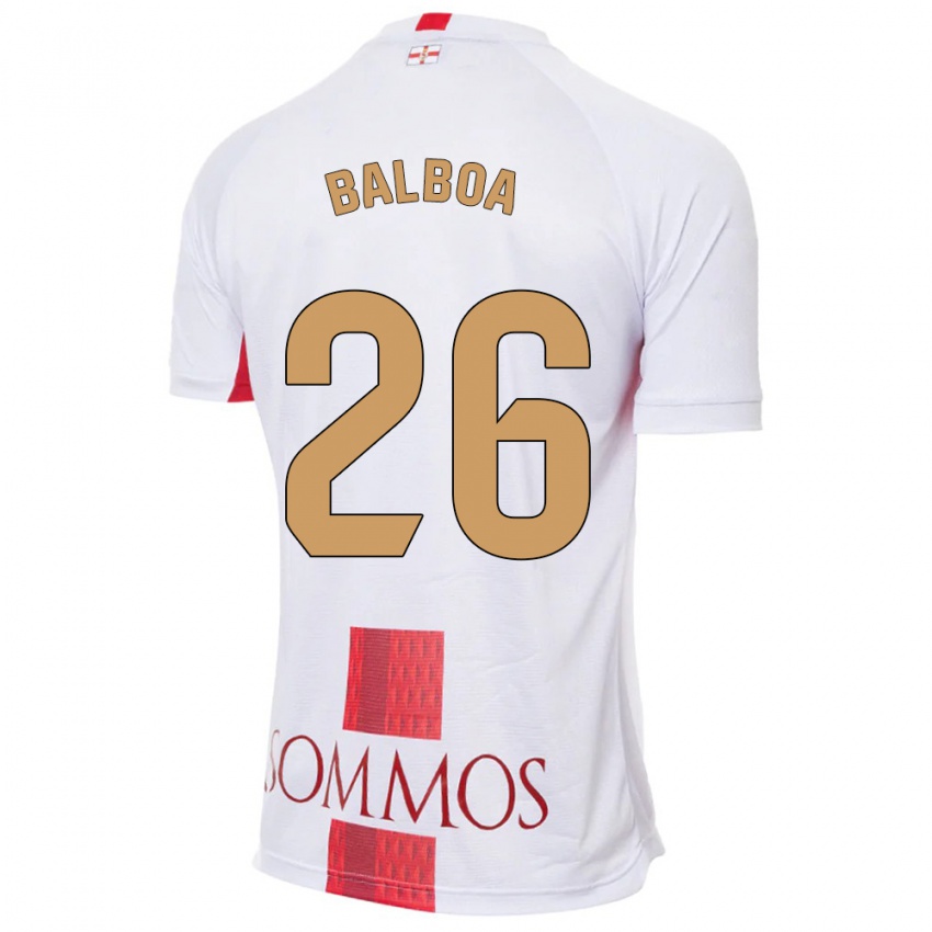 Kinder Álex Balboa #26 Weiß Auswärtstrikot Trikot 2023/24 T-Shirt Österreich