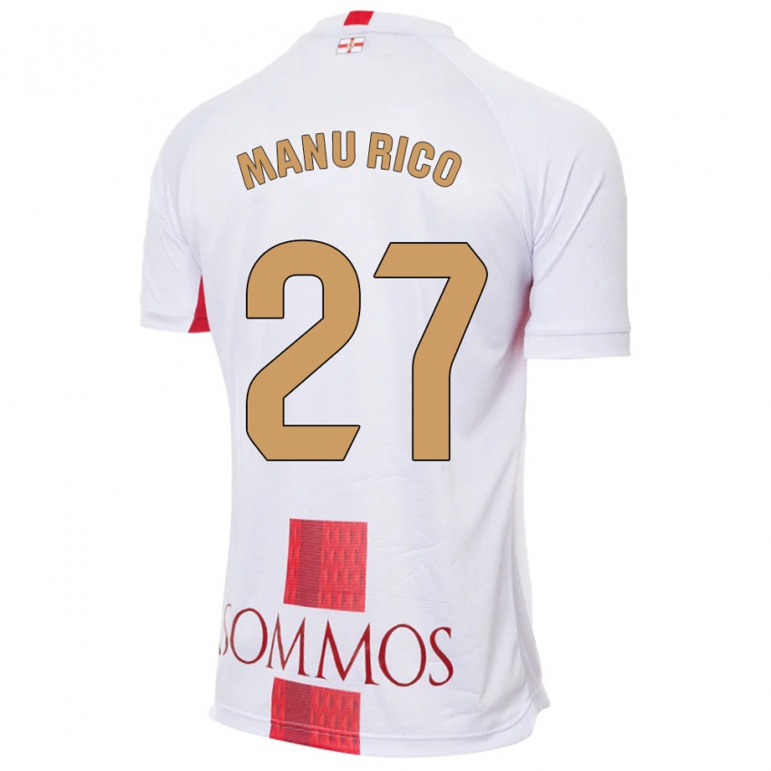 Kinder Manu Rico #27 Weiß Auswärtstrikot Trikot 2023/24 T-Shirt Österreich