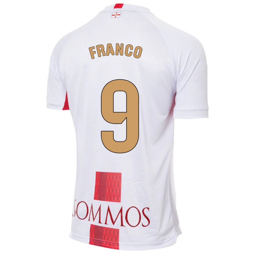 Kinder Santi Franco #9 Weiß Auswärtstrikot Trikot 2023/24 T-Shirt Österreich