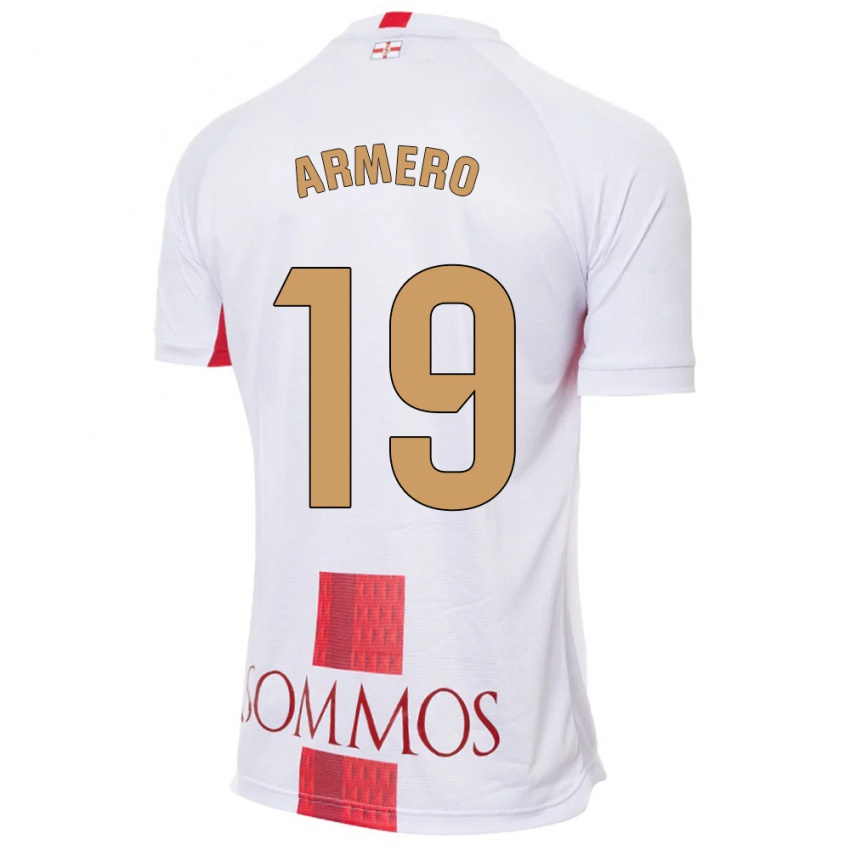 Kinder Sergi Armero #19 Weiß Auswärtstrikot Trikot 2023/24 T-Shirt Österreich