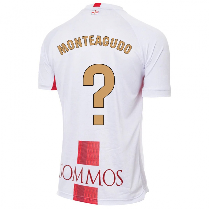 Kinder Miguel Monteagudo #0 Weiß Auswärtstrikot Trikot 2023/24 T-Shirt Österreich