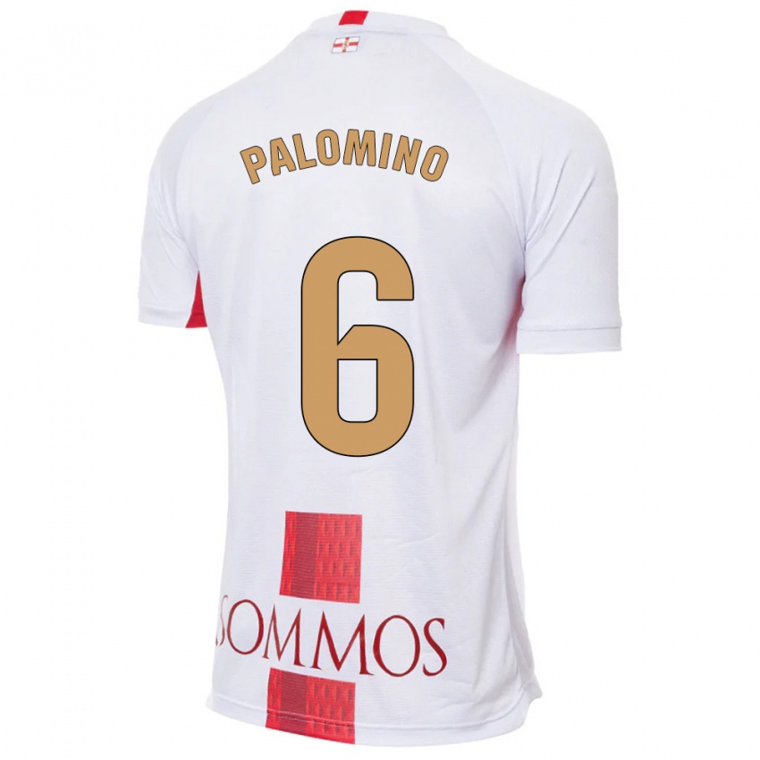 Kinder Yolanda Palomino #6 Weiß Auswärtstrikot Trikot 2023/24 T-Shirt Österreich