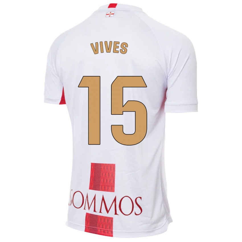 Kinder Helena Vives #15 Weiß Auswärtstrikot Trikot 2023/24 T-Shirt Österreich