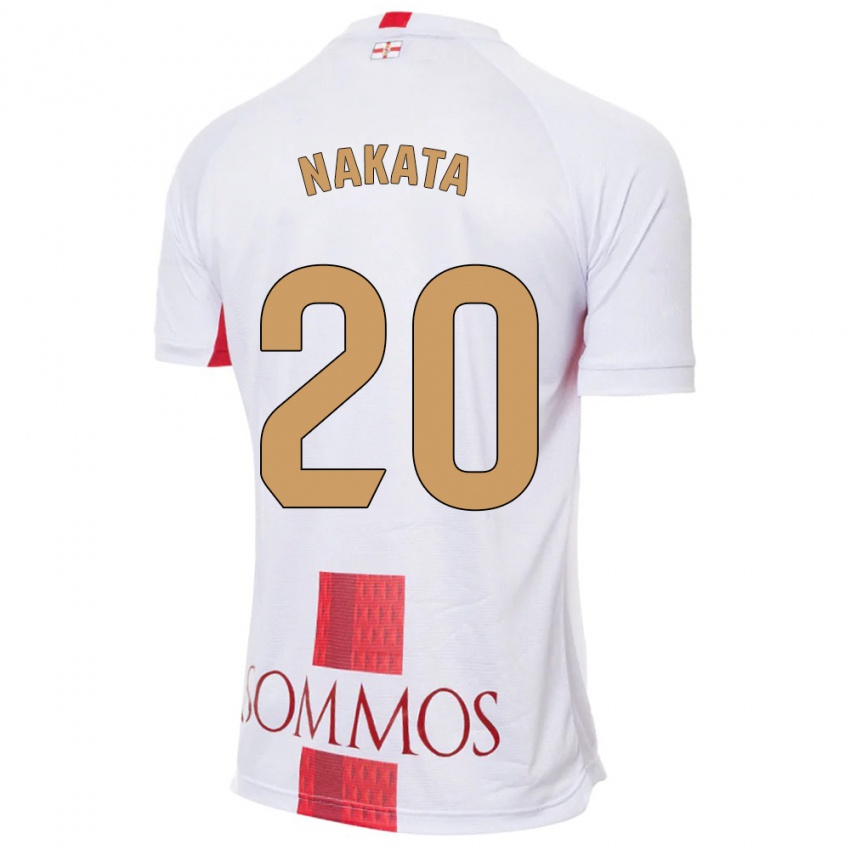 Kinder Yuki Nakata #20 Weiß Auswärtstrikot Trikot 2023/24 T-Shirt Österreich