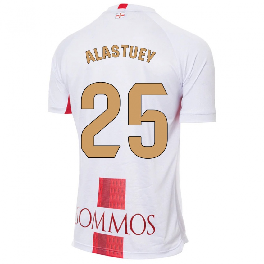 Kinder Martina Alastuey #25 Weiß Auswärtstrikot Trikot 2023/24 T-Shirt Österreich