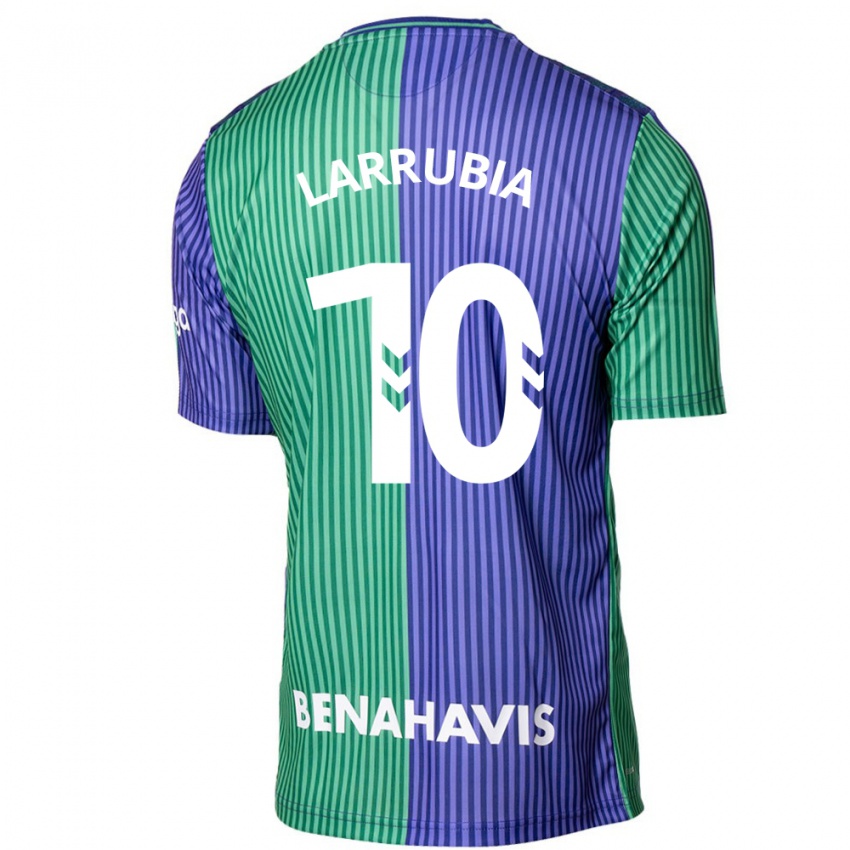 Kinder David Larrubia #10 Grün Blau Auswärtstrikot Trikot 2023/24 T-Shirt Österreich