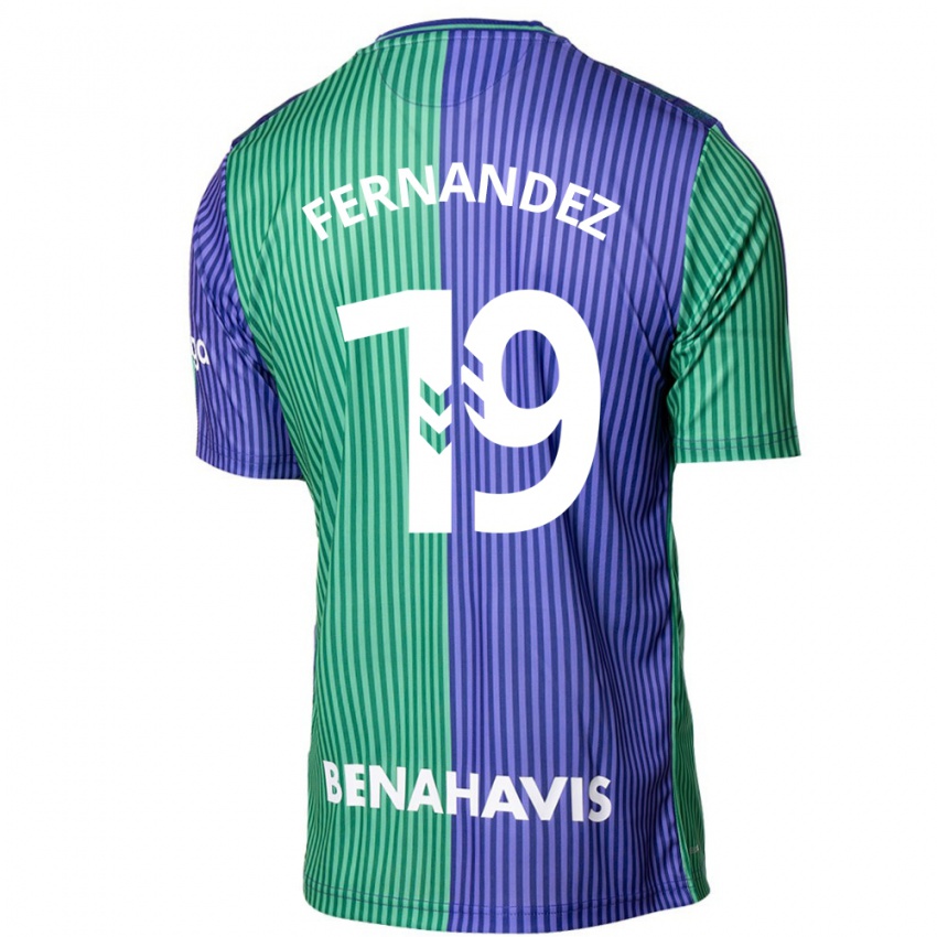 Kinder Roberto Fernández #19 Grün Blau Auswärtstrikot Trikot 2023/24 T-Shirt Österreich