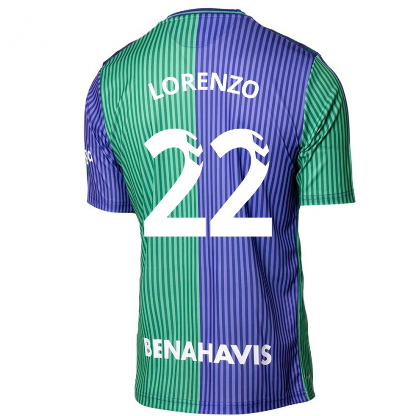 Kinder Dani Lorenzo #22 Grün Blau Auswärtstrikot Trikot 2023/24 T-Shirt Österreich