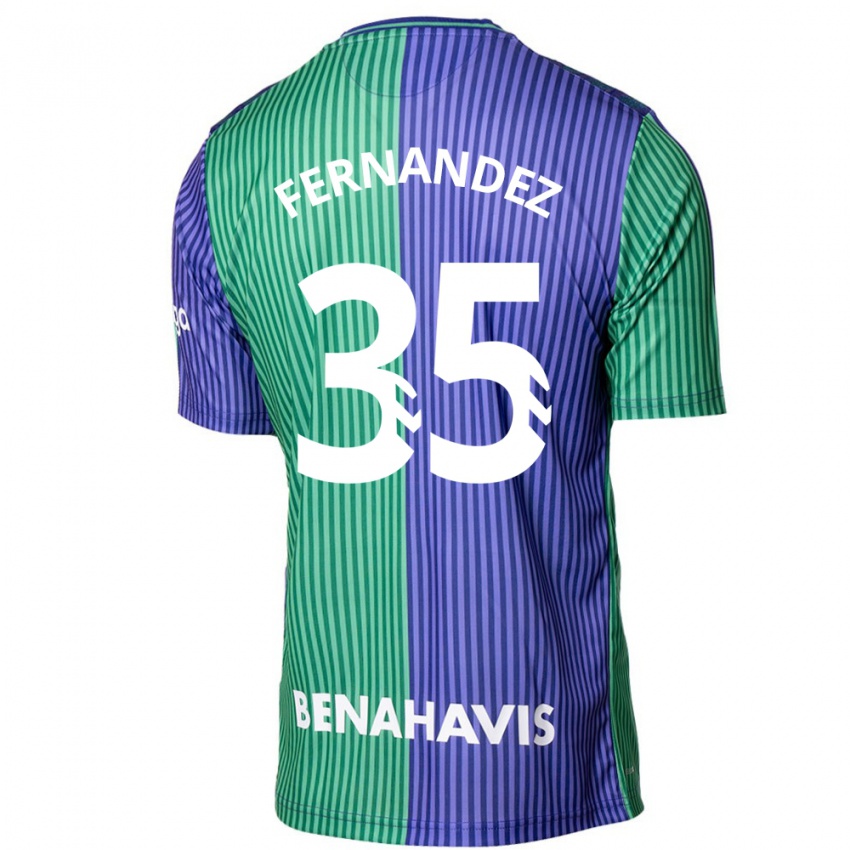 Kinder Inés Fernández #35 Grün Blau Auswärtstrikot Trikot 2023/24 T-Shirt Österreich