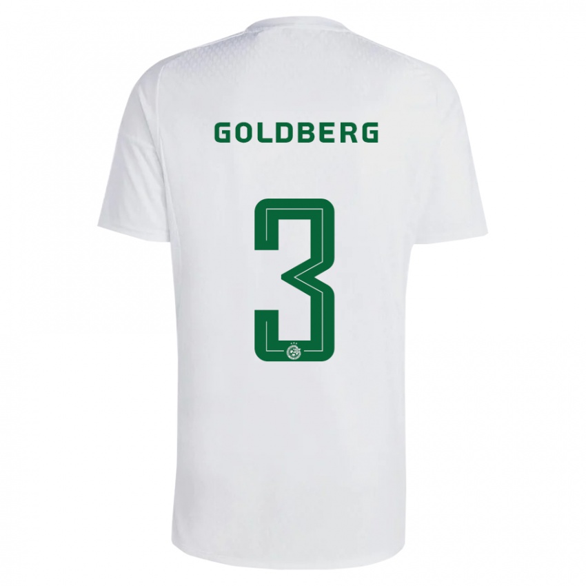 Kinder Shon Goldberg #3 Grün Blau Auswärtstrikot Trikot 2023/24 T-Shirt Österreich