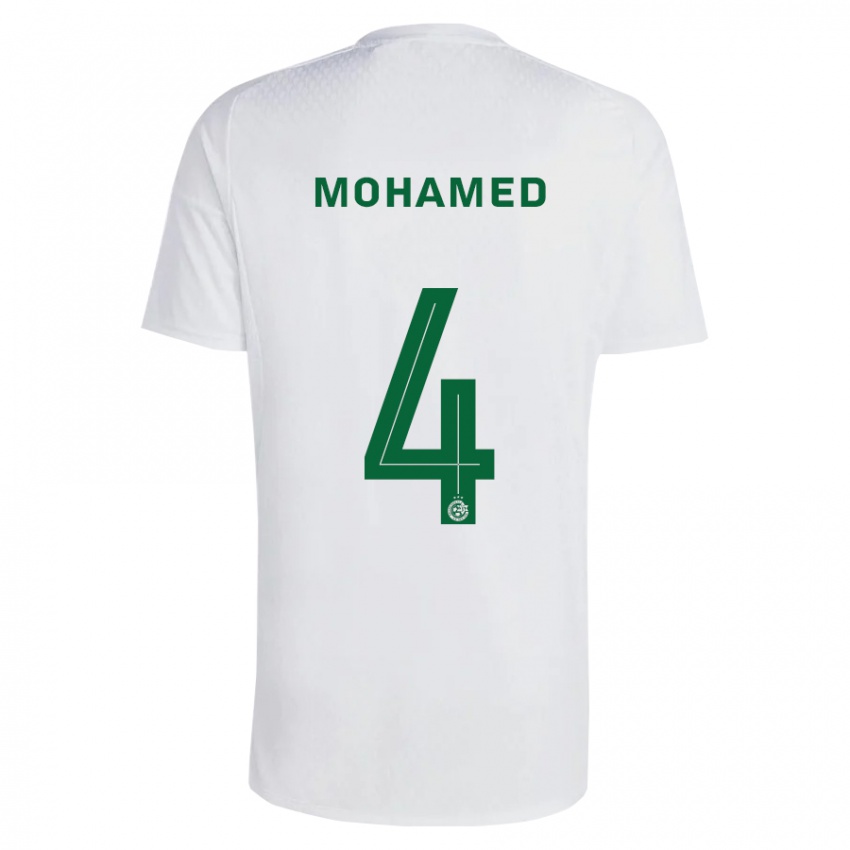 Kinder Ali Mohamed #4 Grün Blau Auswärtstrikot Trikot 2023/24 T-Shirt Österreich