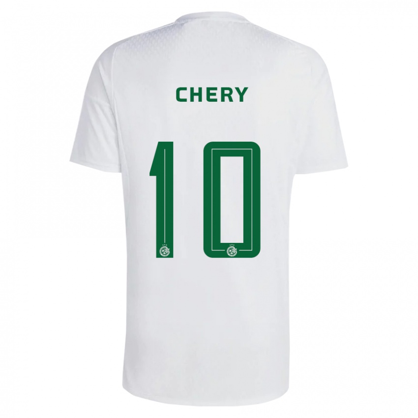 Kinder Tjaronn Chery #10 Grün Blau Auswärtstrikot Trikot 2023/24 T-Shirt Österreich