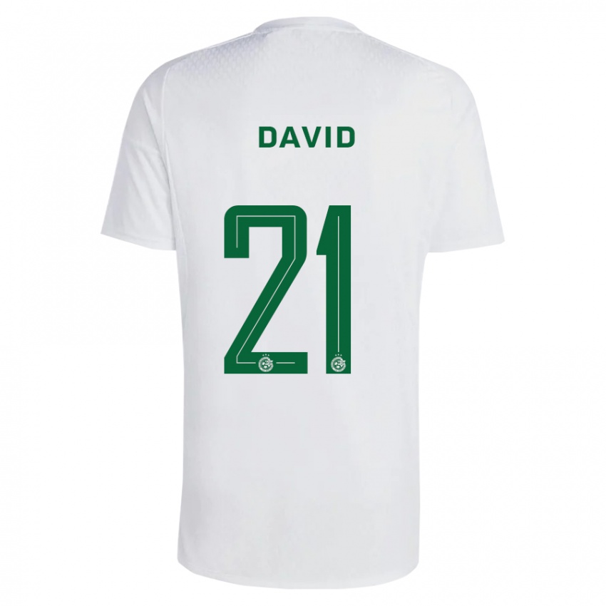 Kinder Dean David #21 Grün Blau Auswärtstrikot Trikot 2023/24 T-Shirt Österreich