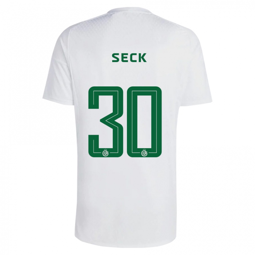 Kinder Abdoulaye Seck #30 Grün Blau Auswärtstrikot Trikot 2023/24 T-Shirt Österreich