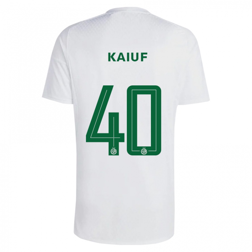 Kinder Sharif Kaiuf #40 Grün Blau Auswärtstrikot Trikot 2023/24 T-Shirt Österreich