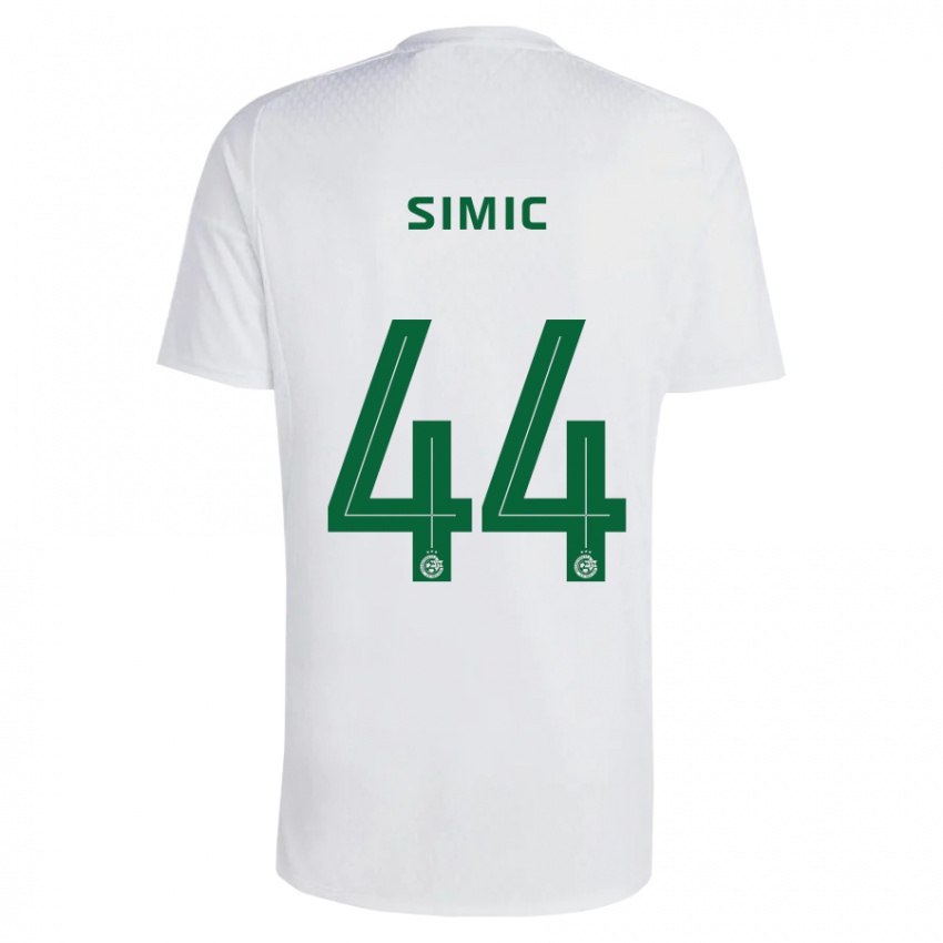 Kinder Lorenco Simic #44 Grün Blau Auswärtstrikot Trikot 2023/24 T-Shirt Österreich