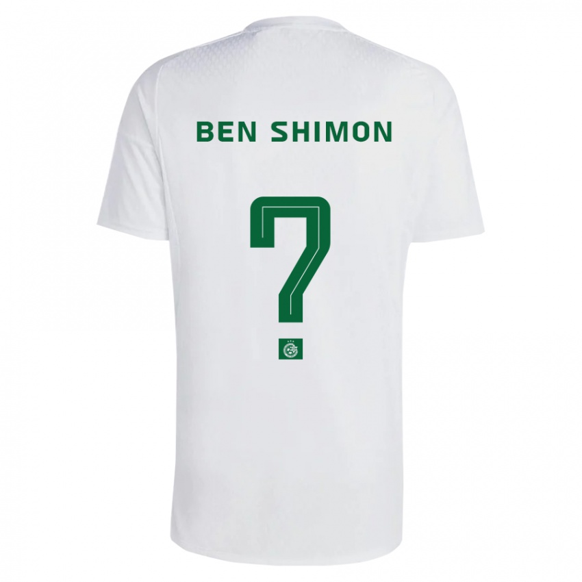 Kinder Elad Ben Shimon #0 Grün Blau Auswärtstrikot Trikot 2023/24 T-Shirt Österreich