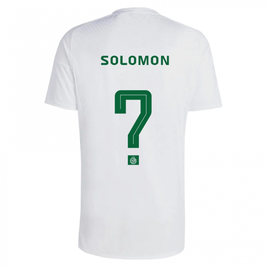 Kinder Itay Solomon #0 Grün Blau Auswärtstrikot Trikot 2023/24 T-Shirt Österreich