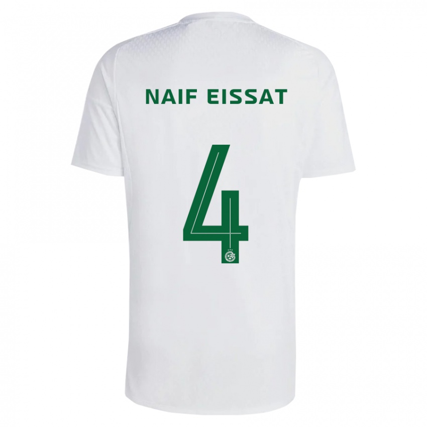 Kinder Lisav Naif Eissat #4 Grün Blau Auswärtstrikot Trikot 2023/24 T-Shirt Österreich