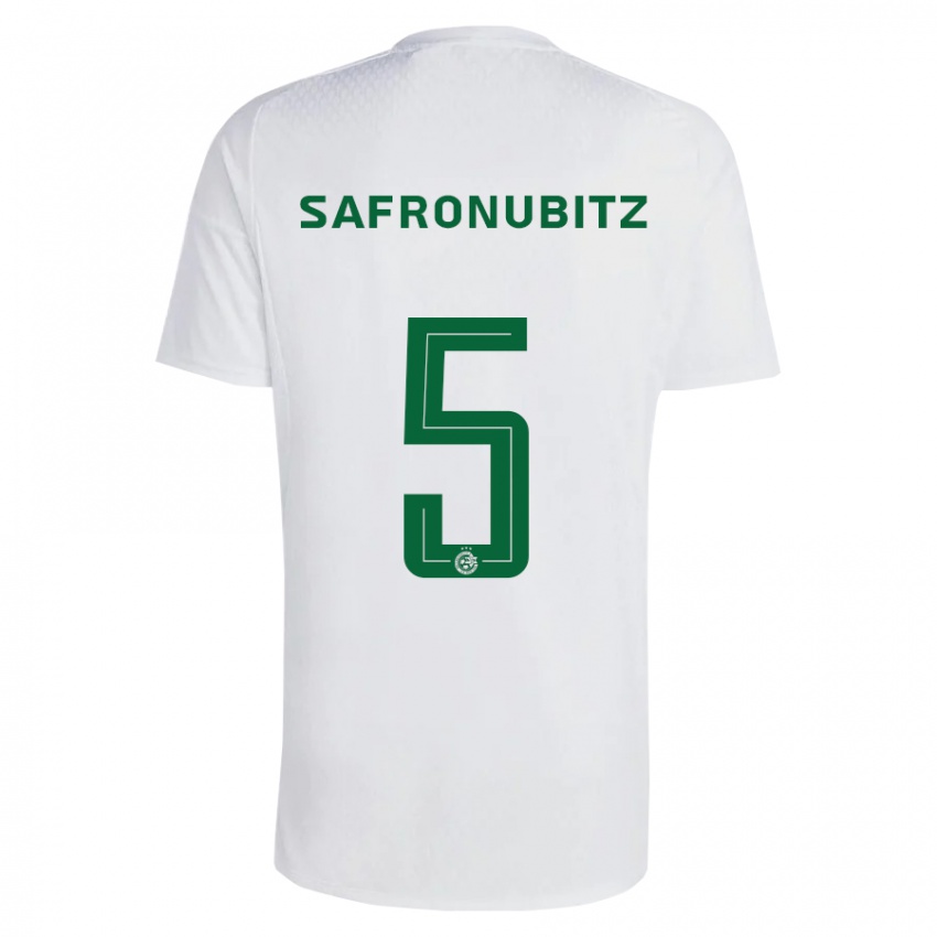 Kinder Dan Safronubitz #5 Grün Blau Auswärtstrikot Trikot 2023/24 T-Shirt Österreich