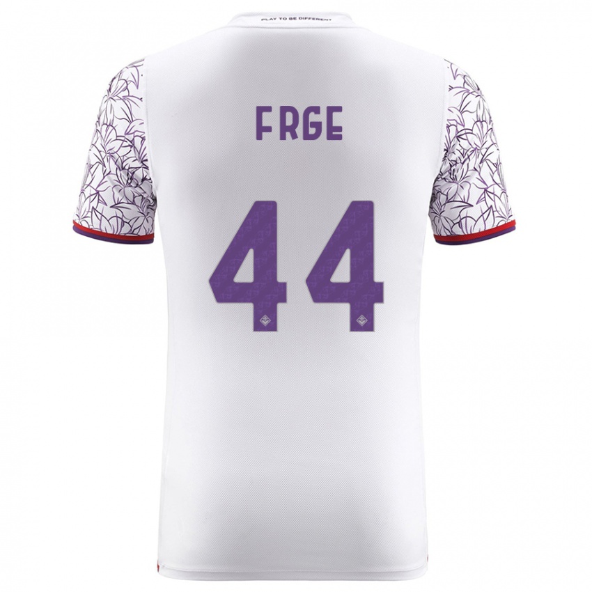 Kinder Emma Færge #44 Weiß Auswärtstrikot Trikot 2023/24 T-Shirt Österreich