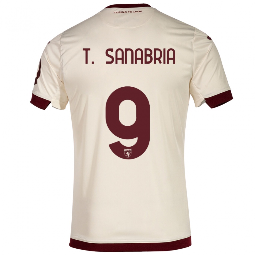 Kinder Antonio Sanabria #9 Sekt Auswärtstrikot Trikot 2023/24 T-Shirt Österreich