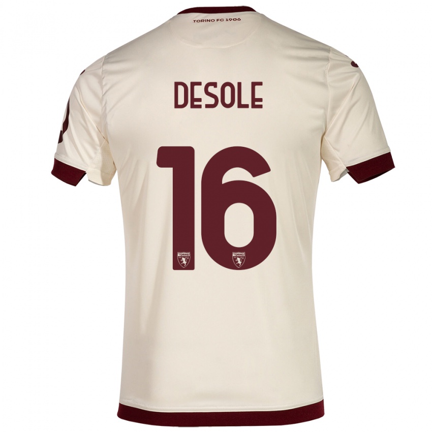 Kinder Fabio Desole #16 Sekt Auswärtstrikot Trikot 2023/24 T-Shirt Österreich