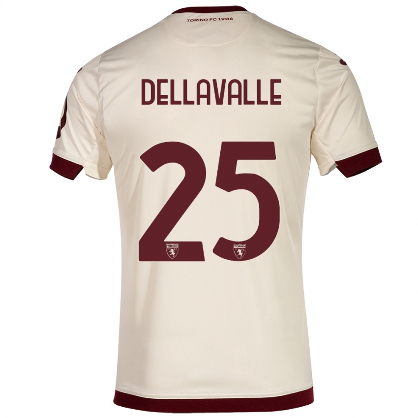 Kinder Alessandro Dellavalle #25 Sekt Auswärtstrikot Trikot 2023/24 T-Shirt Österreich