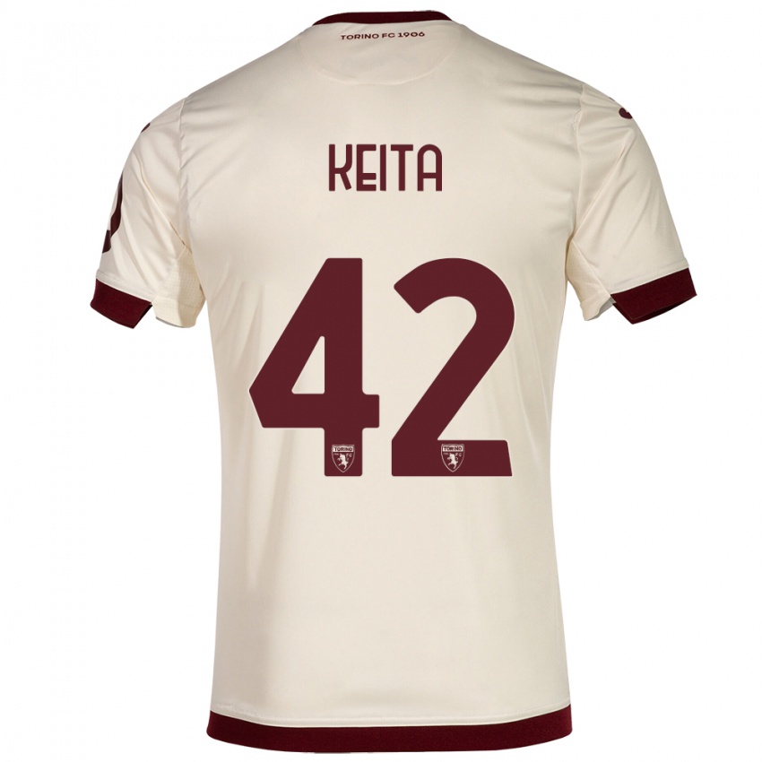 Kinder Karamoko Keita #42 Sekt Auswärtstrikot Trikot 2023/24 T-Shirt Österreich