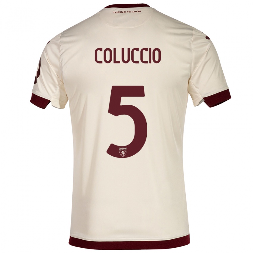 Kinder Francesca Coluccio #5 Sekt Auswärtstrikot Trikot 2023/24 T-Shirt Österreich