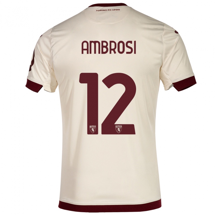 Kinder Martina Ambrosi #12 Sekt Auswärtstrikot Trikot 2023/24 T-Shirt Österreich