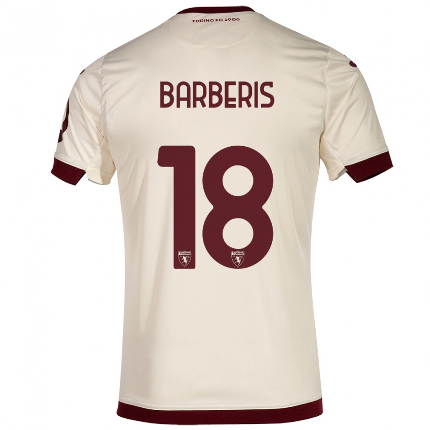 Kinder Laura Barberis #18 Sekt Auswärtstrikot Trikot 2023/24 T-Shirt Österreich