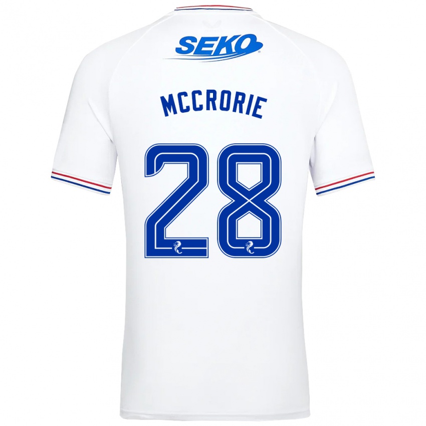 Kinder Robby Mccrorie #28 Weiß Auswärtstrikot Trikot 2023/24 T-Shirt Österreich