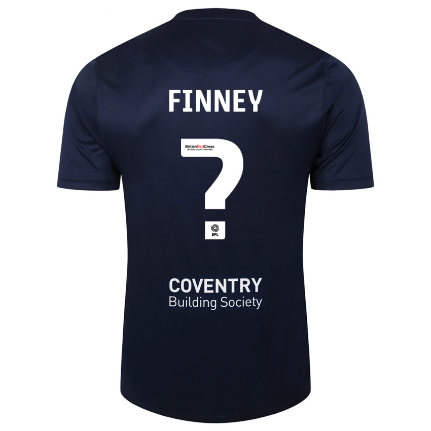 Kinder Charlie Finney #0 Rote Marine Auswärtstrikot Trikot 2023/24 T-Shirt Österreich