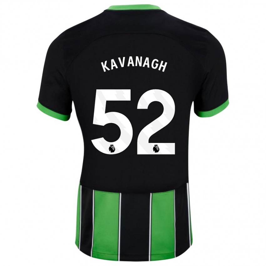 Kinder Leigh Kavanagh #52 Schwarz Grün Auswärtstrikot Trikot 2023/24 T-Shirt Österreich