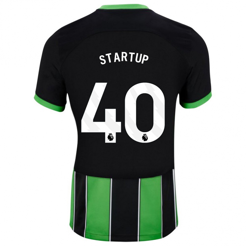 Kinder Katie Startup #40 Schwarz Grün Auswärtstrikot Trikot 2023/24 T-Shirt Österreich