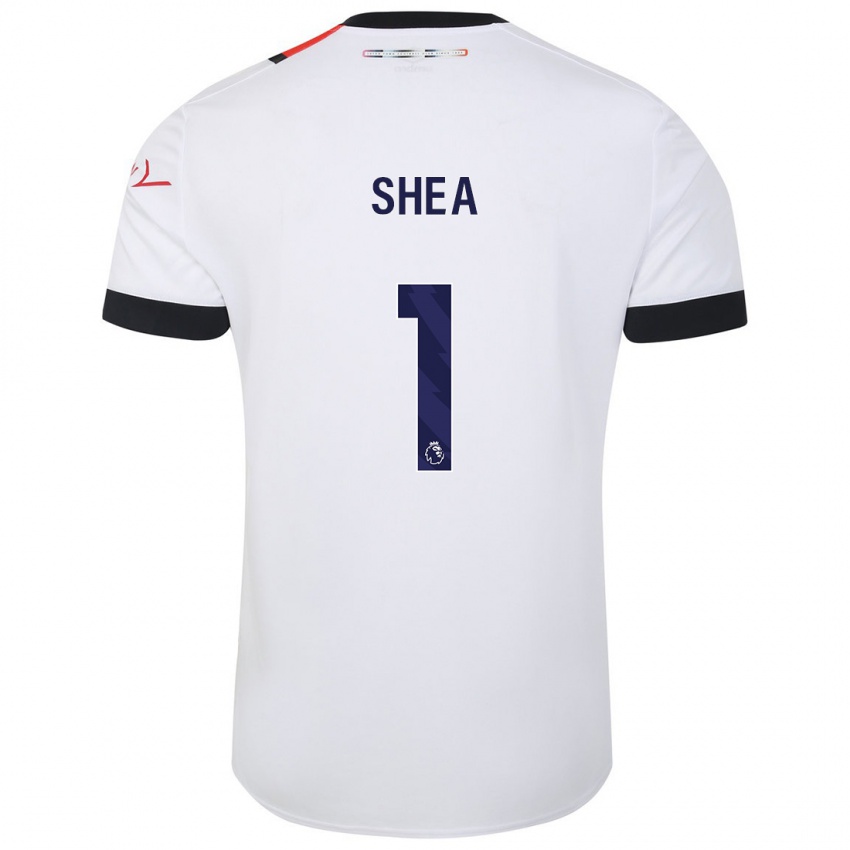 Kinder James Shea #1 Weiß Auswärtstrikot Trikot 2023/24 T-Shirt Österreich