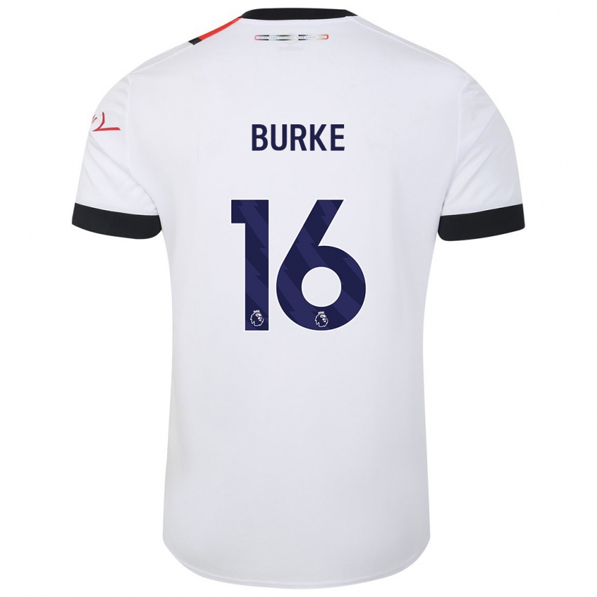 Kinder Reece Burke #16 Weiß Auswärtstrikot Trikot 2023/24 T-Shirt Österreich