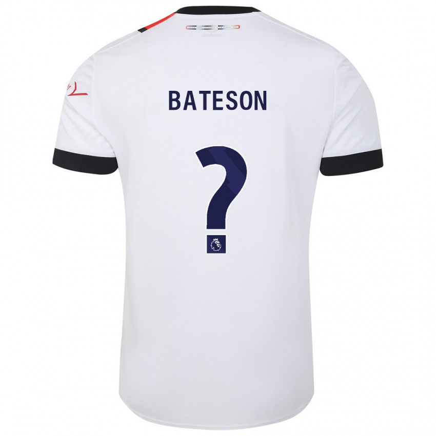 Kinder Jack Bateson #0 Weiß Auswärtstrikot Trikot 2023/24 T-Shirt Österreich