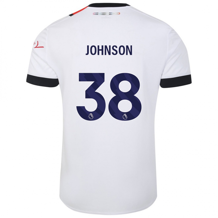 Kinder Joe Johnson #38 Weiß Auswärtstrikot Trikot 2023/24 T-Shirt Österreich