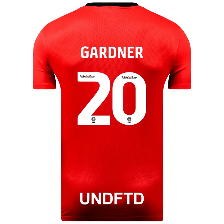 Kinder Gary Gardner #20 Rot Auswärtstrikot Trikot 2023/24 T-Shirt Österreich